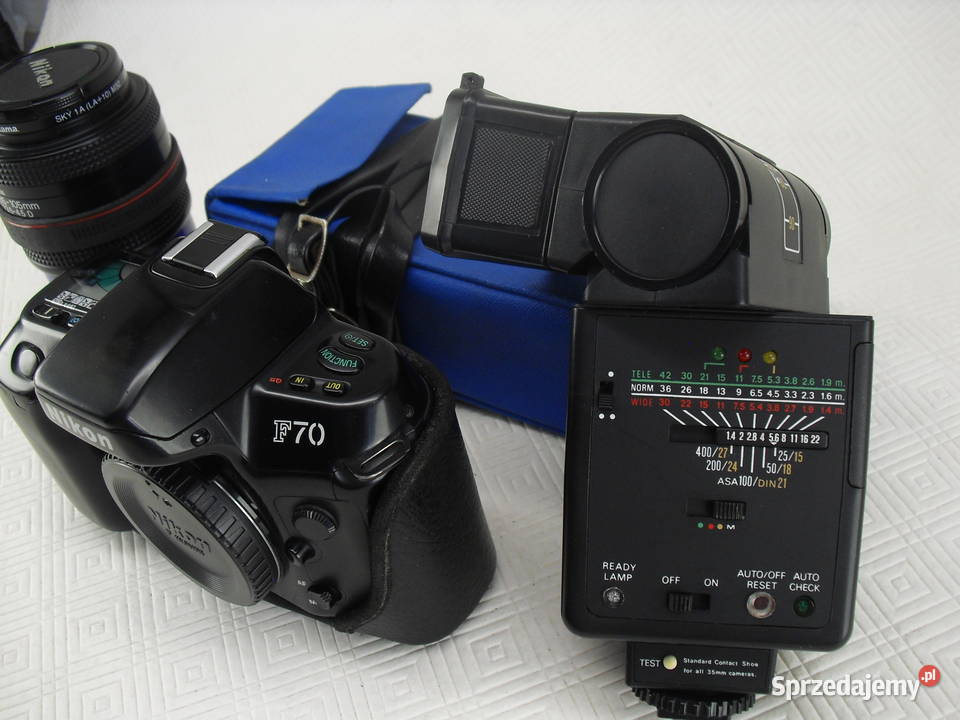 NIKON F 70 OBIEKTYW FLESZ 2 dolnośląskie Bielawa