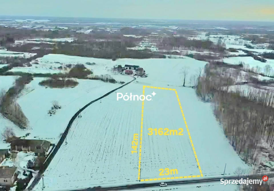 Działka budowlana w Ostrowie Lubelskim asfalt lubelskie