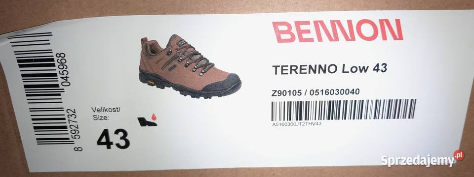 Buty Trekkingowe Bennon Terenno Low Vibram 43 Warszawa