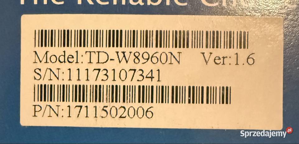 3 routery TPLink TDW8960N WiFi ADSL2 mazowieckie Żabia Wola