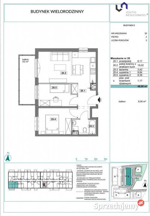 Sprzedaż mieszkania 48m2 3 pokoje Chorzów