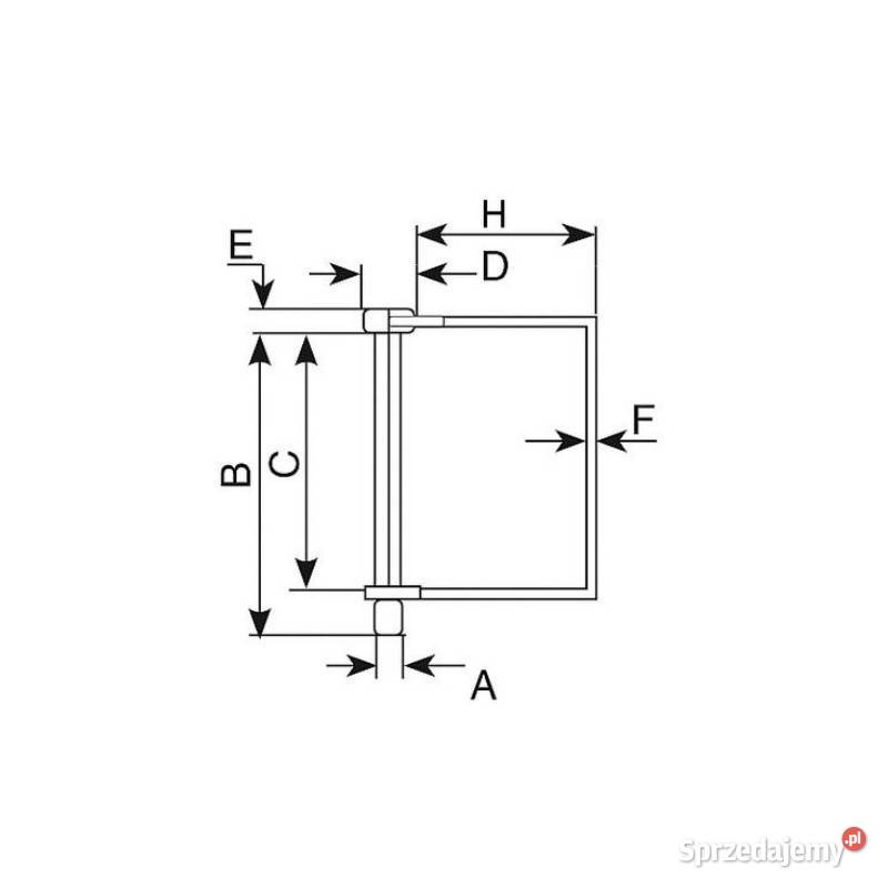 Zawleczka na rurę czworokątną 16 mm 81002 Kamionna
