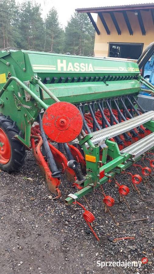 Siewnik do zboża HASSIA DKL250 ścieżki KOMPUTER śląskie Przymiłowice sprzedam