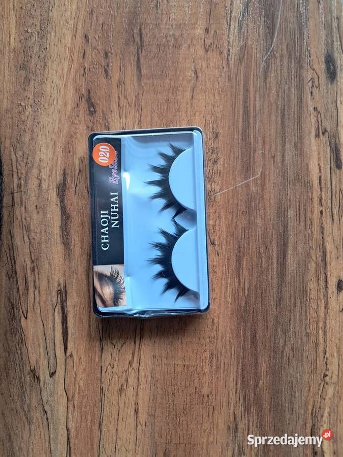 nowa peruka rzęsy długie czarne sztuczne włosy Pozostałe Sandomierz