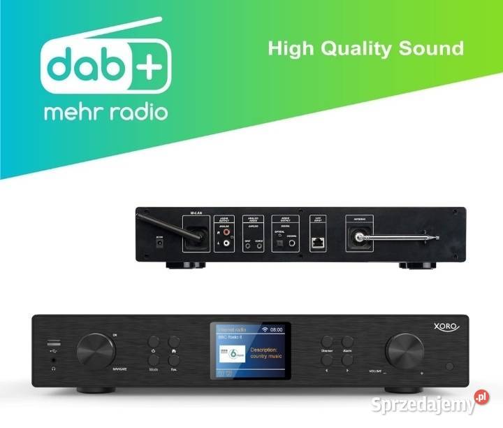 Tuner Internetowy radio Xoro HFT 440 DAB FM WLAN Myscowa