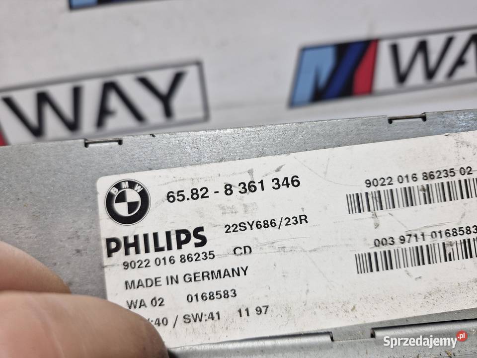 BMW 5 E39 PANEL WYŚWIETLACZ RADIA 8361346