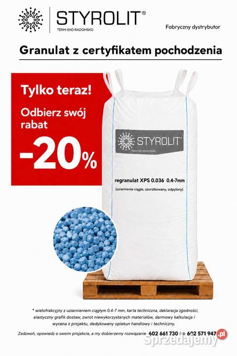 granulat styropianowy premium XPS śląskie Katowice