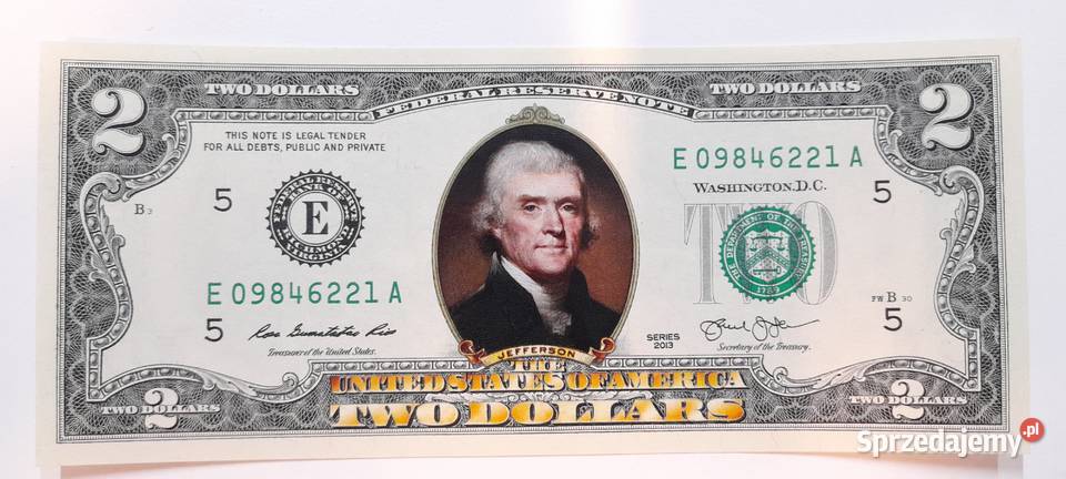 dwa dolary usa kolor mazowieckie Warszawa