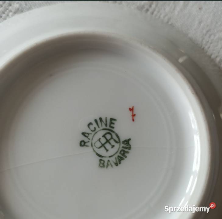 Stare talerzyki Racine Bavaria Porcelana i szkło Warszawa