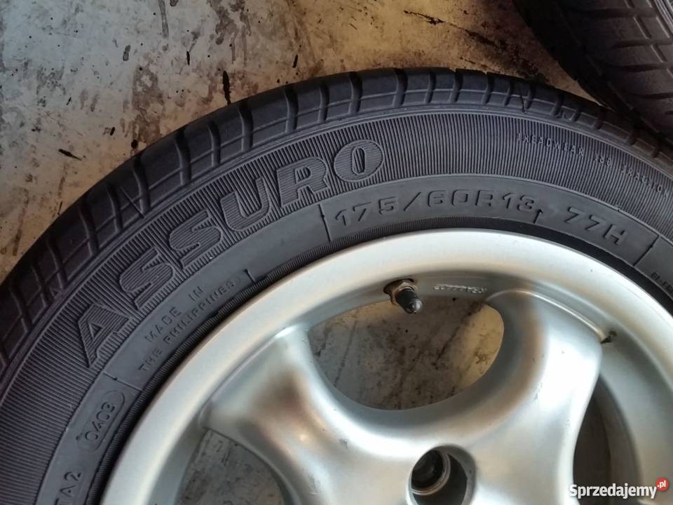 Felgi alu Enzo R13 4x100 Koła z oponami letnimi 175/60R13 5m ...