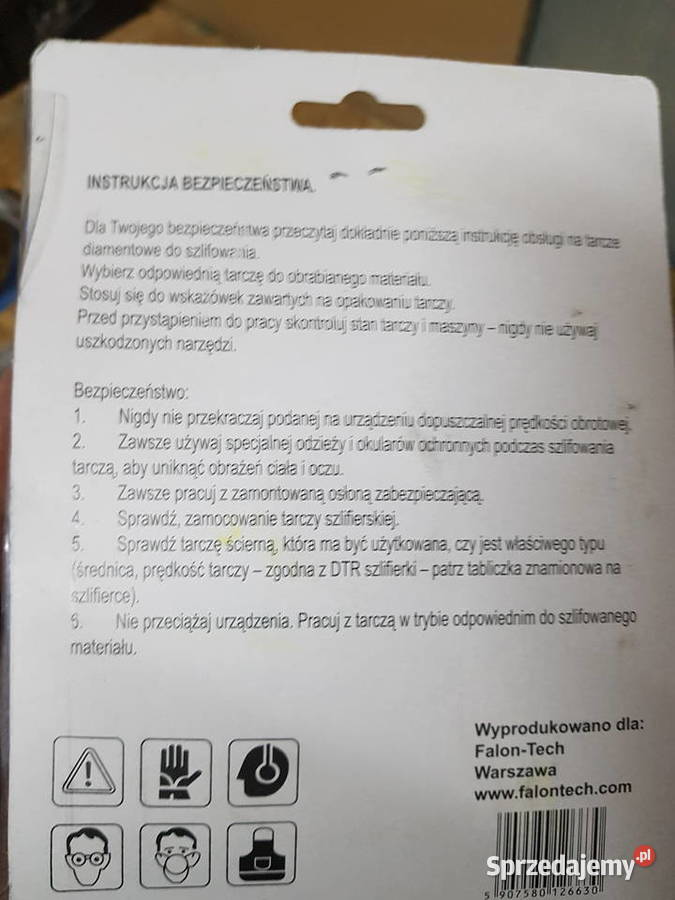 TARCZA DO SZLIFOWANIA BETONU 125 mm TURBO Ręczne wielkopolskie Głogowa