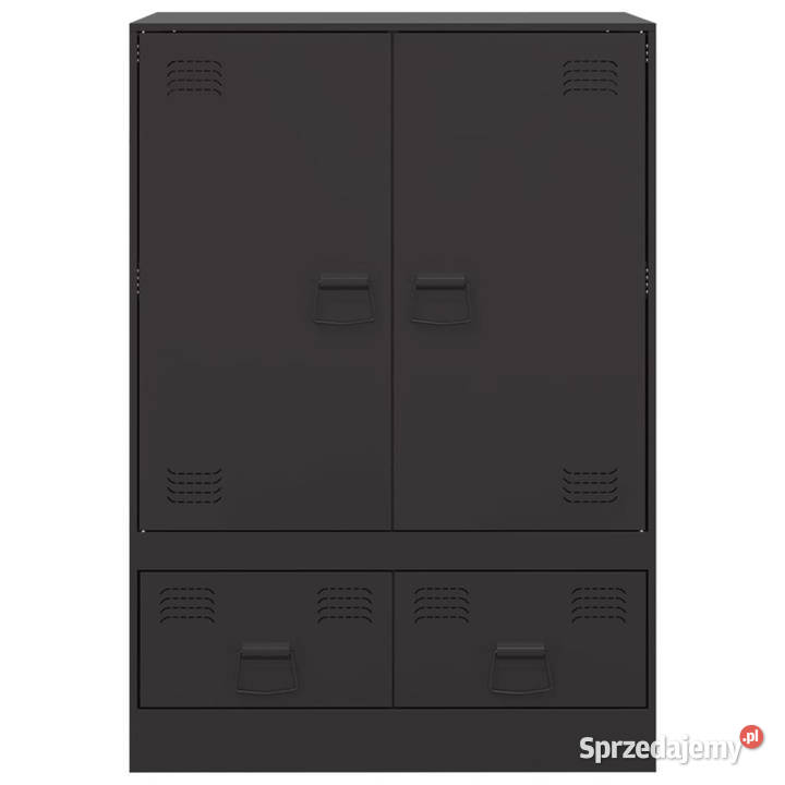 Szafka czarna 67x39x95 stal WM841805 Pozostałe mazowieckie Warszawa