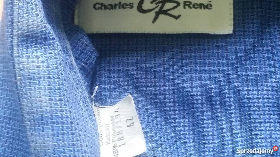 42 176188 LXL Charles Rene koszula męska z niebieski Kielce