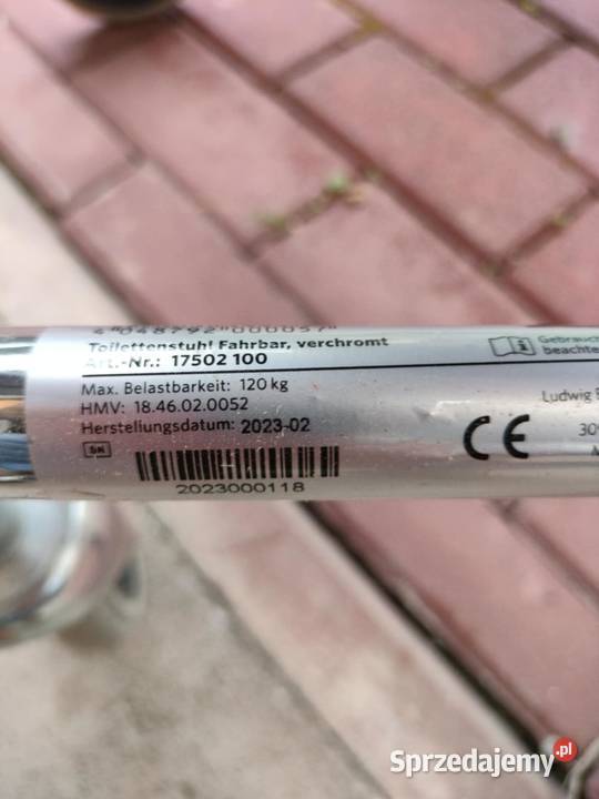 Krieger Wózek Toaletowy Krzesło Toaletowe z podkarpackie Jarosław