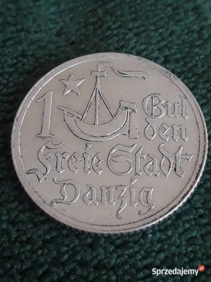 1 Gulden W M Gdańsk 1923 r 2 piękne