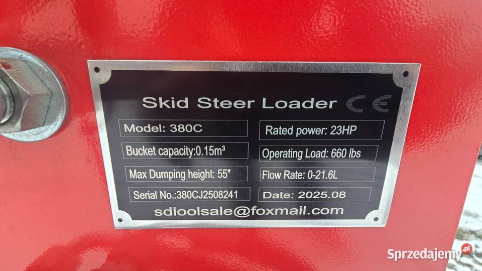 Mini ładowarka gąsienicowa MS 380R Dunkowa