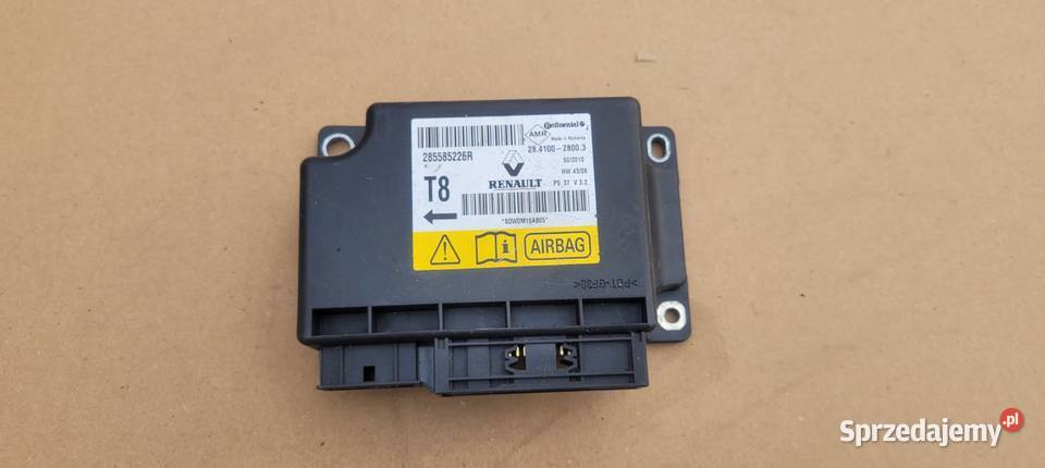 MODUŁ SENSOR AIRBAG PODUSZEK 285585226R RENAULT osobowe Ruda Śląska