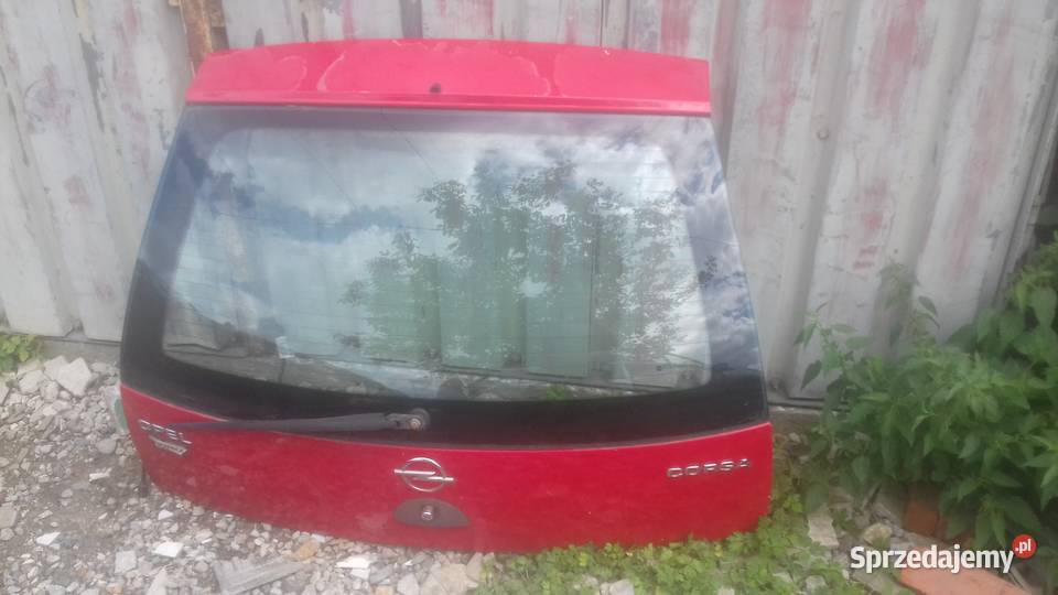 Klapa tylna bagażnika kompletna czerwona Opel sprzedam