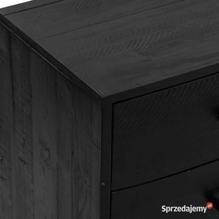 Szafka czarna 110x35x70 lite drewno sosnowe Warszawa