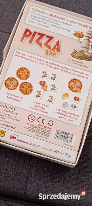 Gra planszowa Pizza XXL wydawnictwa Egmont wielkopolskie Poznań