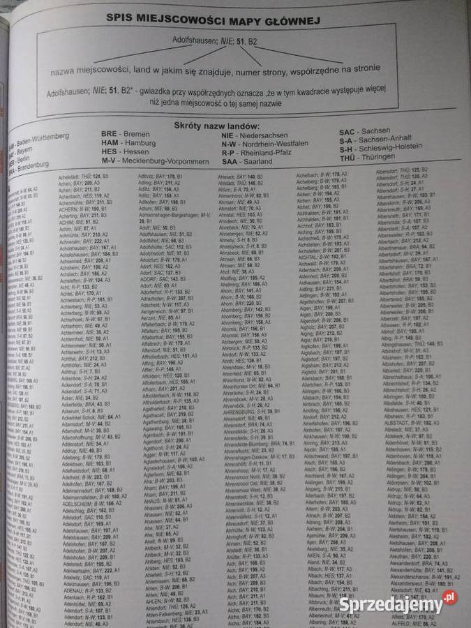 3624 Niemcy Encyklopedia Drogowa Szczecin sprzedam
