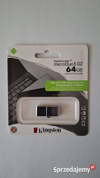 DataTraveler microDuo 3 G2 Kingston 64 GB Pojemność 64GB+ sprzedam