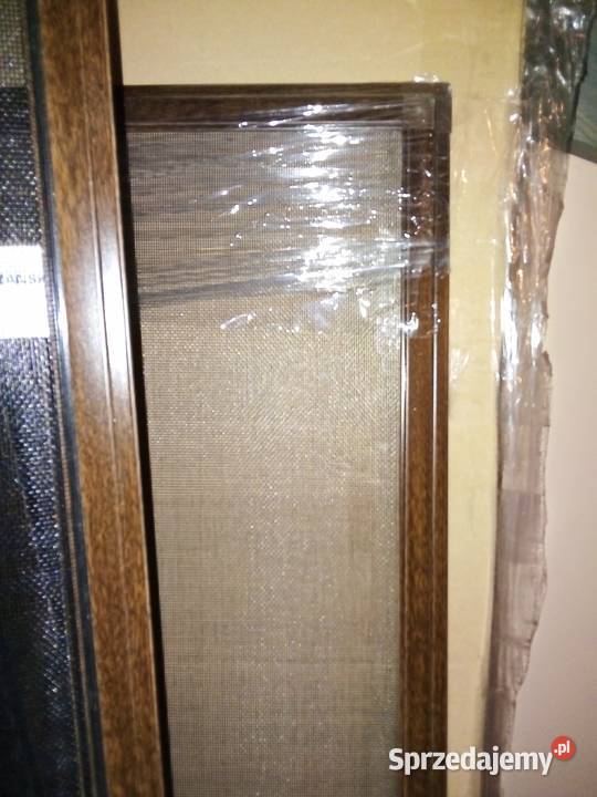 Moskitiera gotowa NOWA kolor orzech Słupca sprzedam