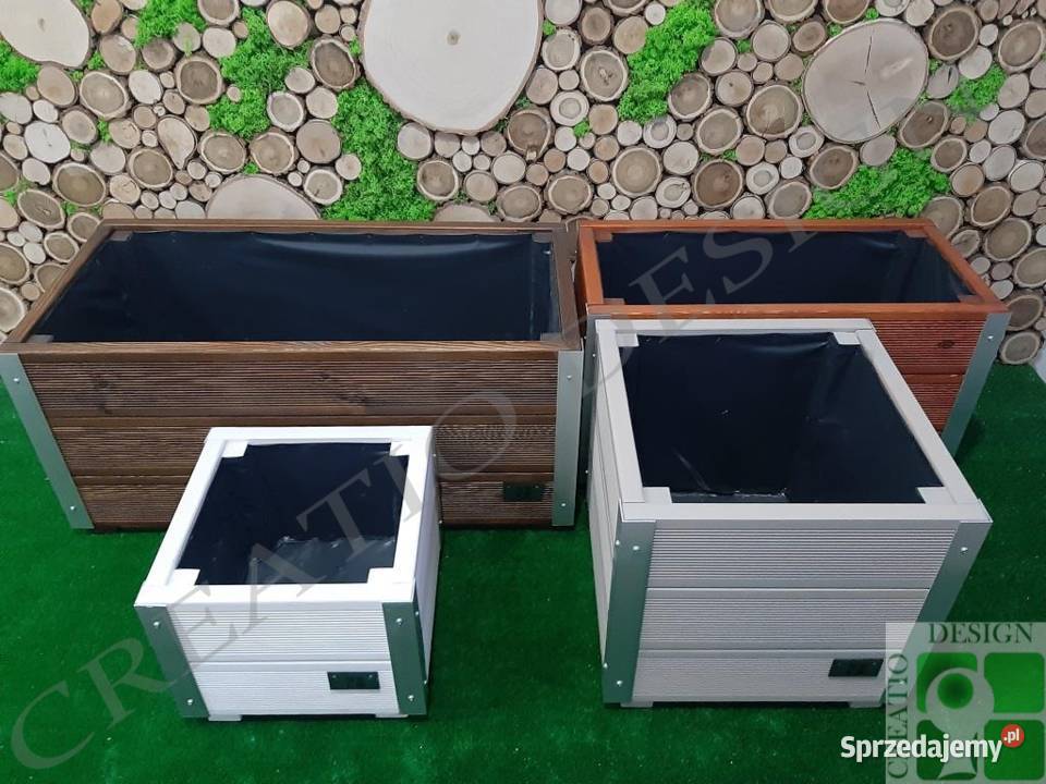 Donica drewniana 703541 CYNTIA nowoczesna donica wielkopolskie Oborniki