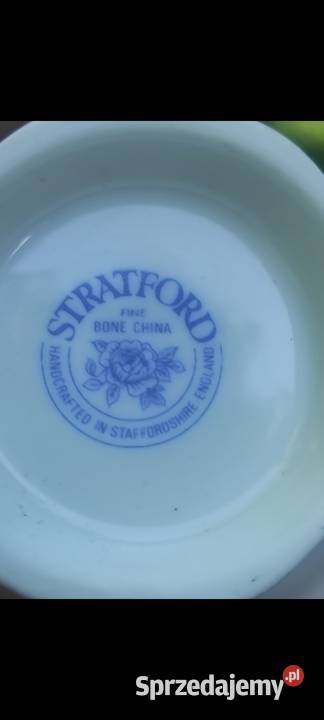STAFFORDSHIRE porcelana angielskaTrioróże łódzkie Pabianice