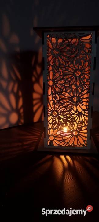 Eko Lampion Drewniany Model Stokrotka SzubalaArt Krapkowice