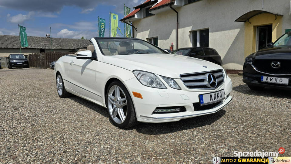 Mercedes E 350 Cabrio HarmanKardon W212 2009 isofix Zieleniewo