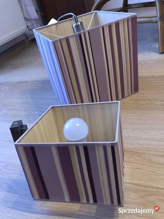 Fioletowa wisząca lampa i kinkiet w pasy Violado Nowy Sącz