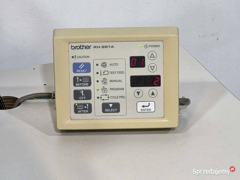DZIURKARKA ODZIEŻOWA BROTHER RH981A02 JUKI kujawsko-pomorskie Bydgoszcz
