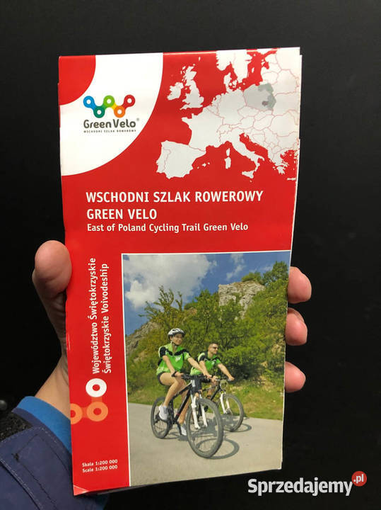 Mapa Wschodni Szlak Rowerowy GreenVelo świętokrzyskie sprzedam