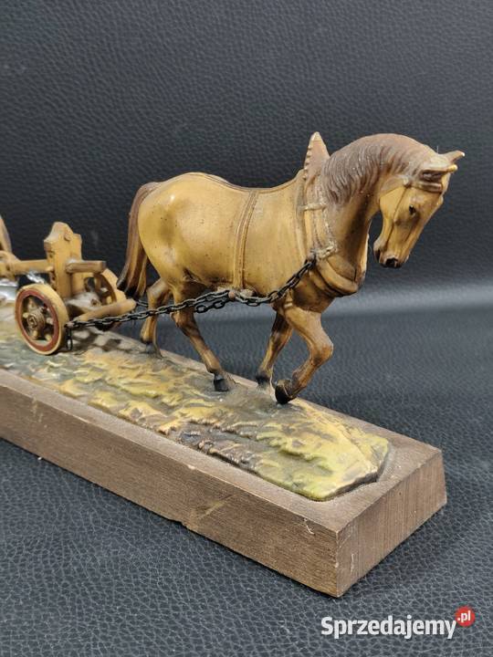 Figura Rolnika Z Koniem Figurki i rzeźby Poddębice