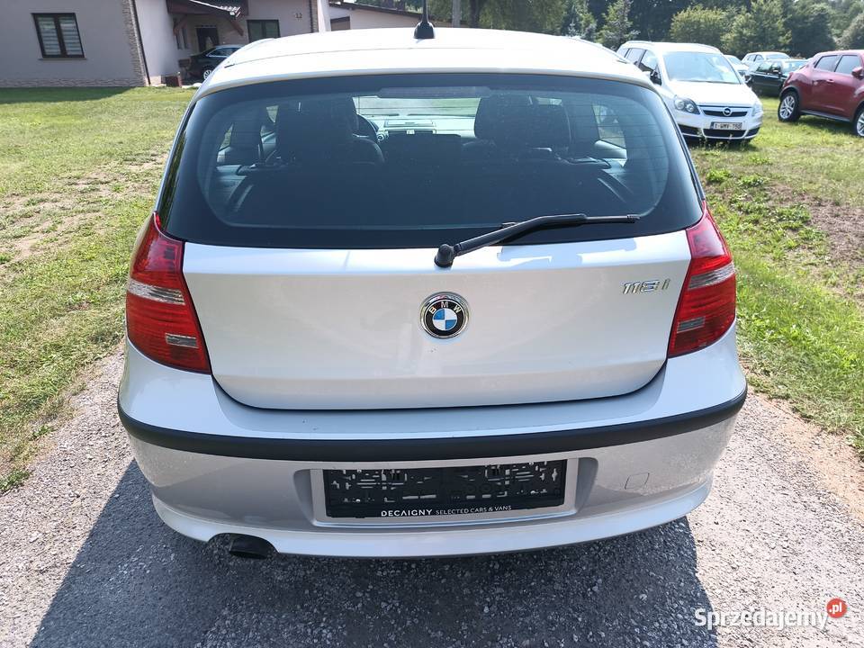 BMW 118i 20 benzyna 143 6 biegów srebrny Podkonice Miejskie