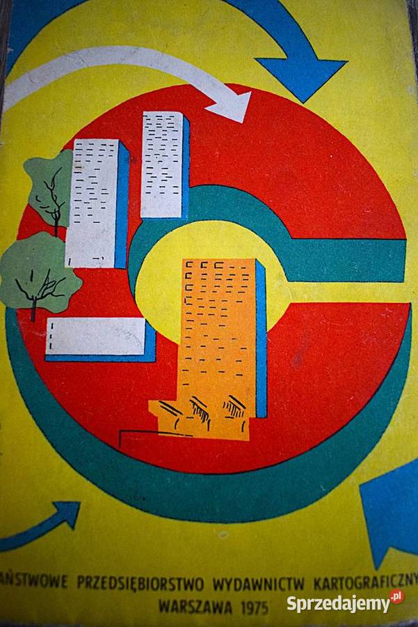 Plan centrum Warszawy z 1975 r