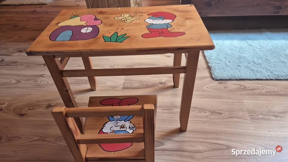 Sprzedam dziecięcy komplet drewniany