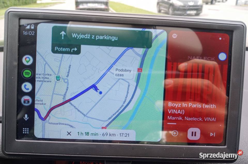 Ekran Samochodowy 7 Bezprzewodowy Apple CarPlay sprzedam