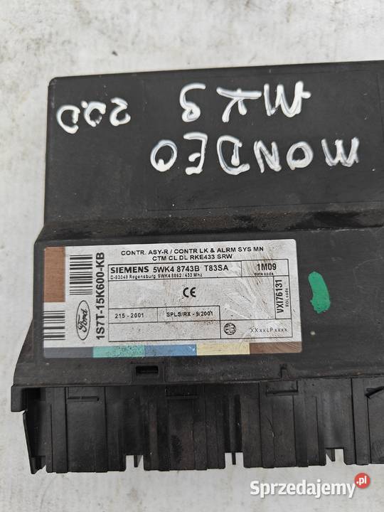 Sprzedam sterownik moduł ford mondeo MK3 20 Układ elektryczny Łagów