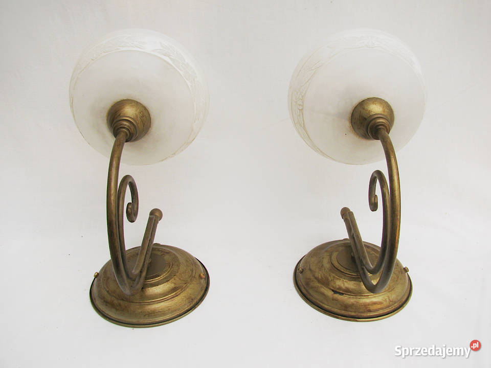 2 kinkiety mosiądz III Kinkiety