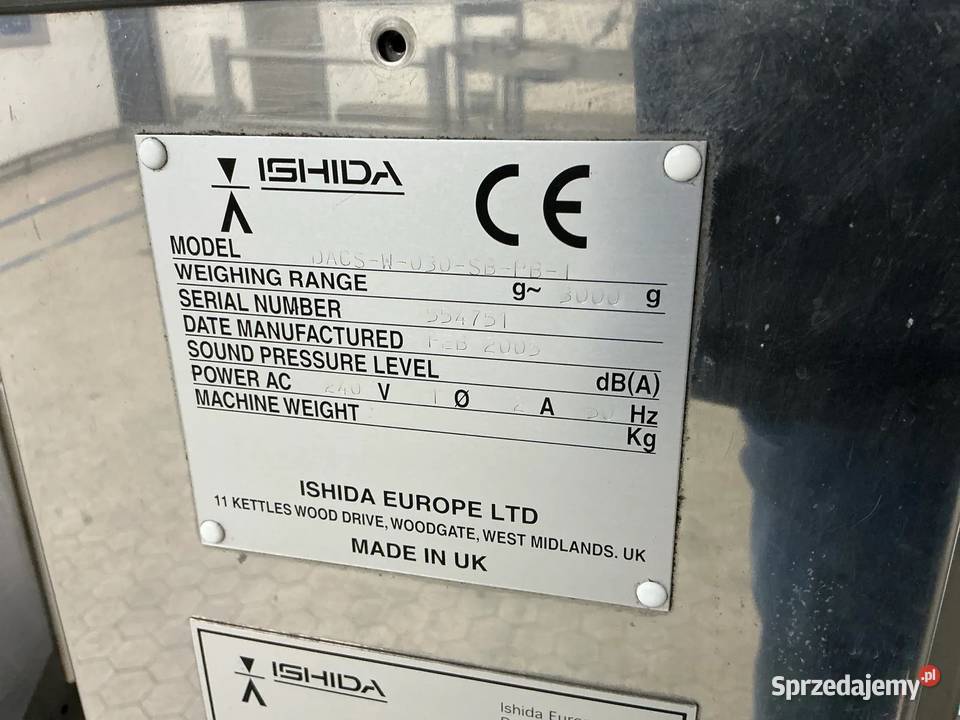Ishida DACSW030 Waga kontrolna z wykrywaczem wielkopolskie