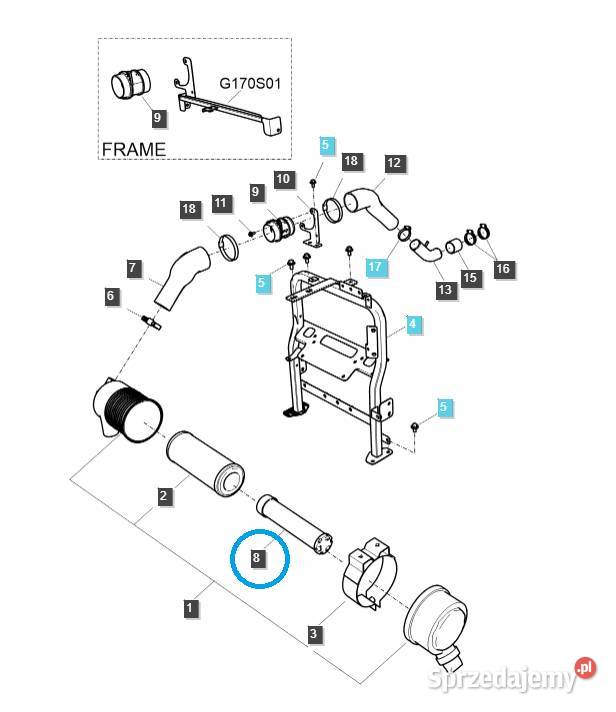 Filtr powietrza TRG190 LS Tractor 40514270