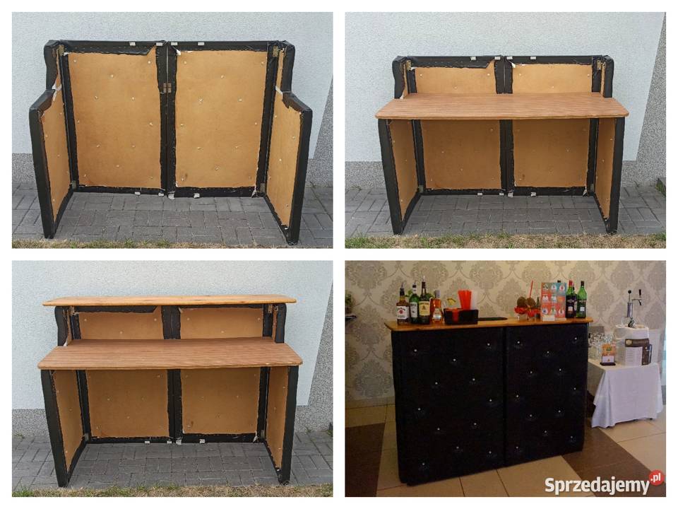 Bar mobilny weselny składany pikowany drewniany Pozostałe Siedlce
