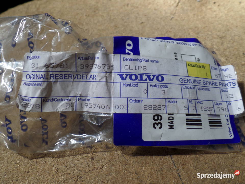 VOLVO XC90 tylna spinka podsufitki soft beige OE Sokołów Podlaski