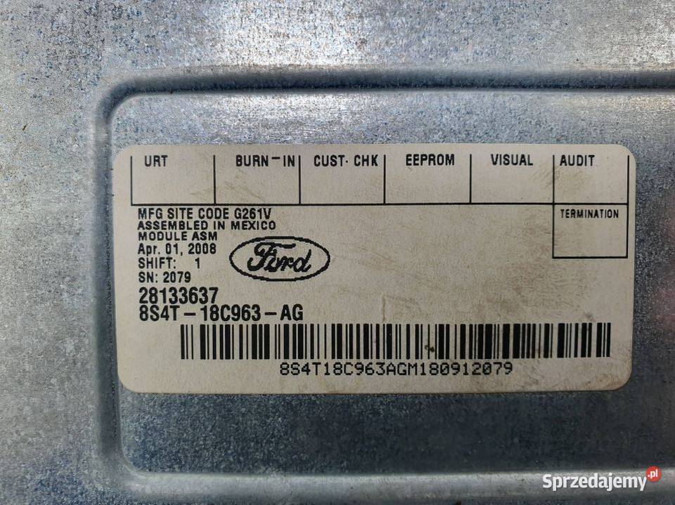 MODUŁ FORD MUSTANG GT 8S4T18C963AG Lipno