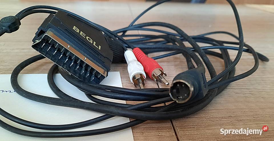 Przewód 15 m wtyk euro scart 21 pin plus 2x Ostrów Wielkopolski sprzedam