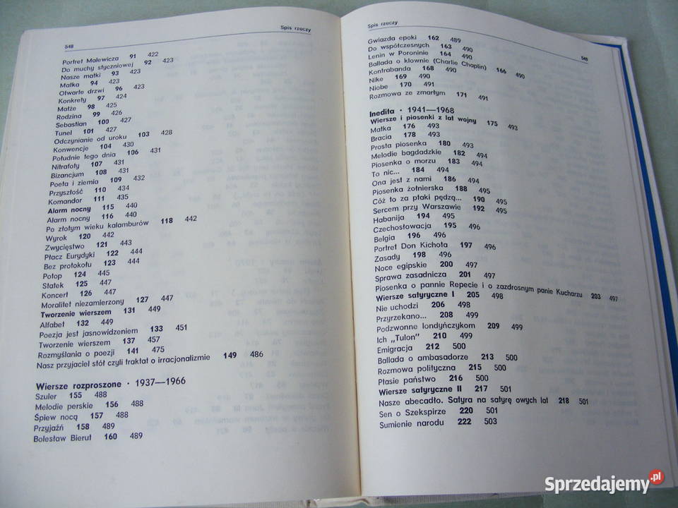 Wiersze wybrane tom 1 2 Anatol Stern Proza i poezja Oborniki Śląskie