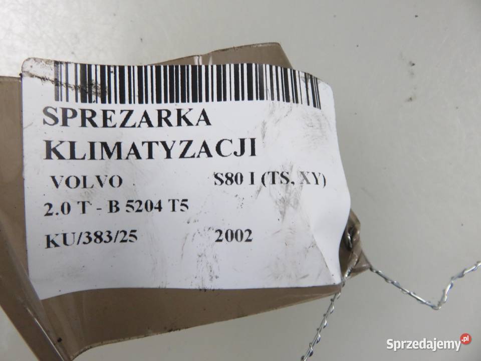 KOMPRESOR KLIMATYZACJI VOLVO S80 I 20 T P8684287 małopolskie sprzedam