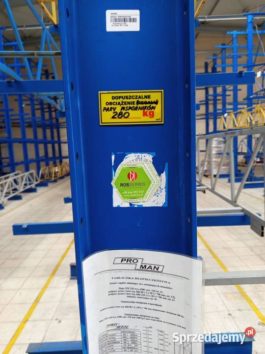 Regały wspornikowe dwustronne H650 IPE220 lubelskie Zamość